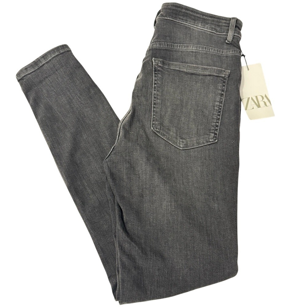 Zara Women's Charcoal Skinny‎ Jeans Size 8